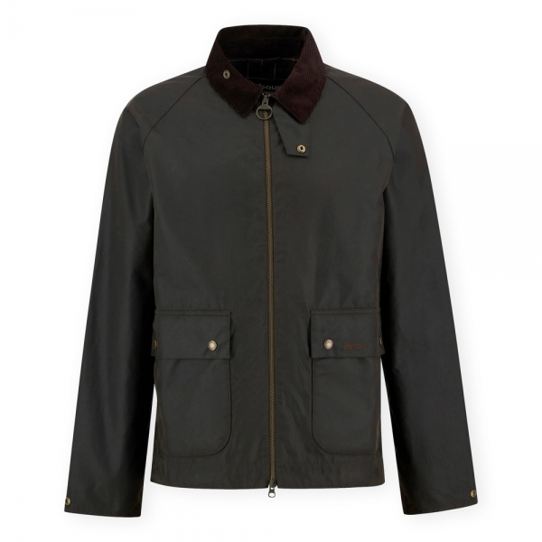 BARBOUR Bedale Short Wax Jacket - Olive