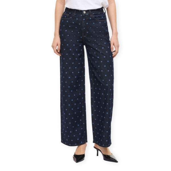 VILA Freya Pal Jeans - Dark Blue Denim