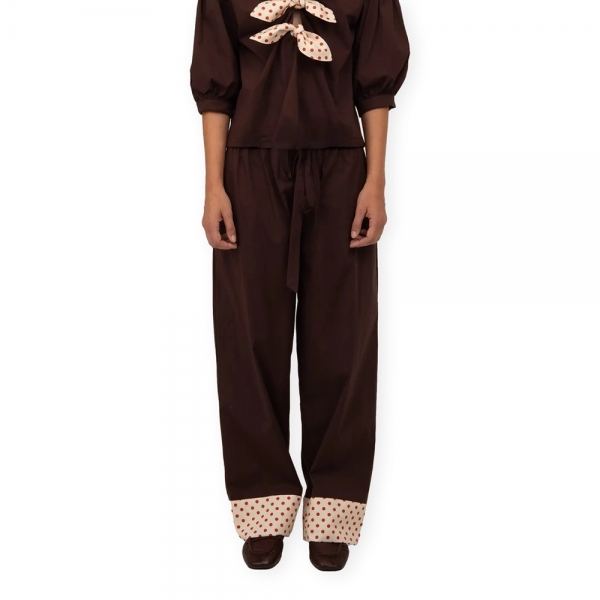 CARMEN SAYS Polk Dot Trousers - Brown