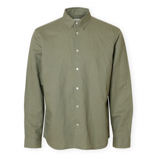 SELECTED Noos Regclay Shirt - Vetiver