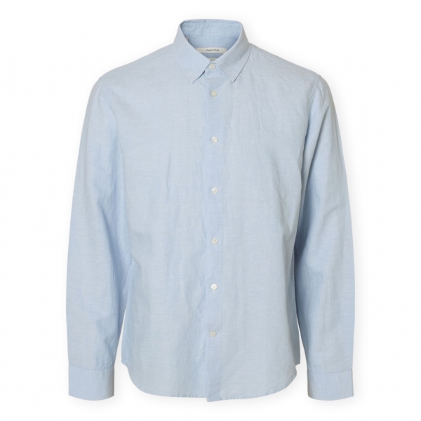 SELECTED Noos Regclay Shirt - Dusty Blue