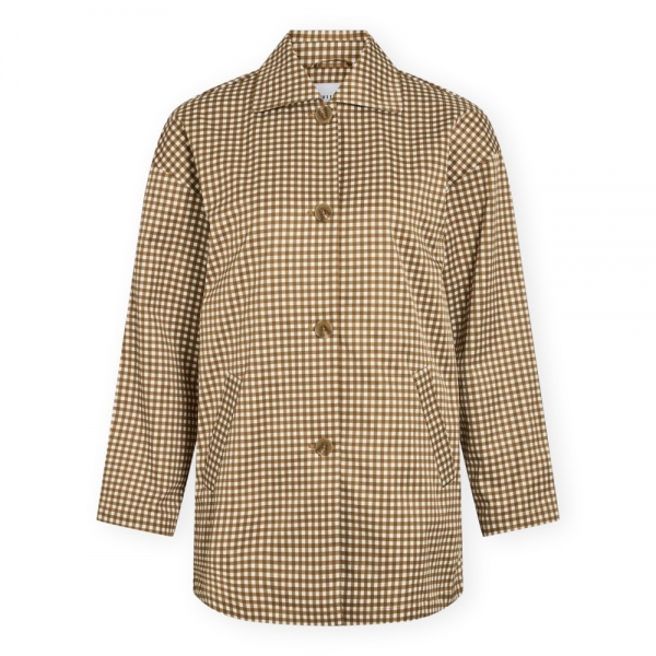 VILA Peary Check Jacket - Snow...