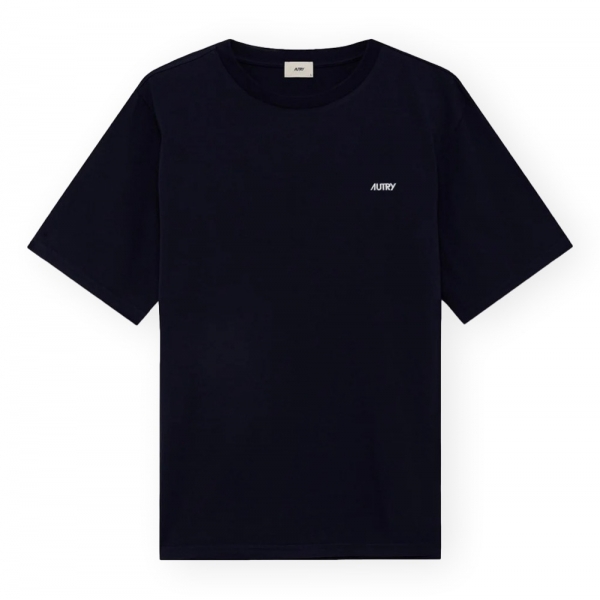 AUTRY Embroidered Logo Tee - Blue