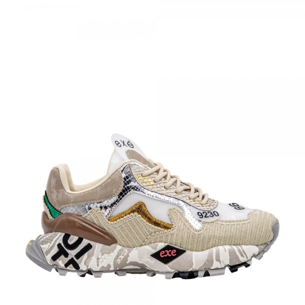 EXÉ Sneakers 134-28 - Beige/Silver...