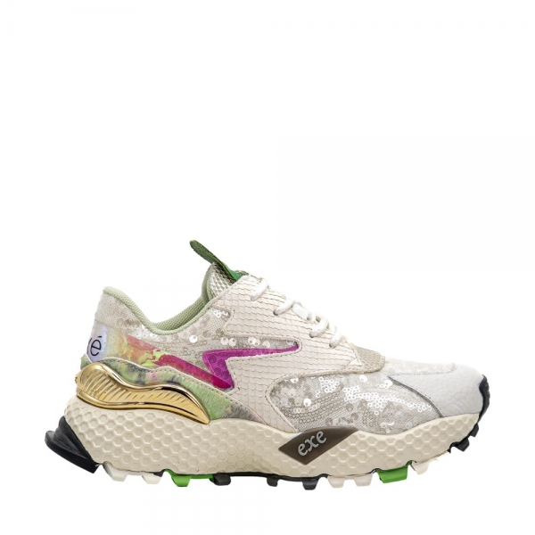 EXÉ Sneakers 3020-8A - Green Fuxia Lea
