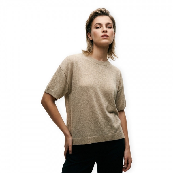 VILA Top Nowy - Froasted Almond