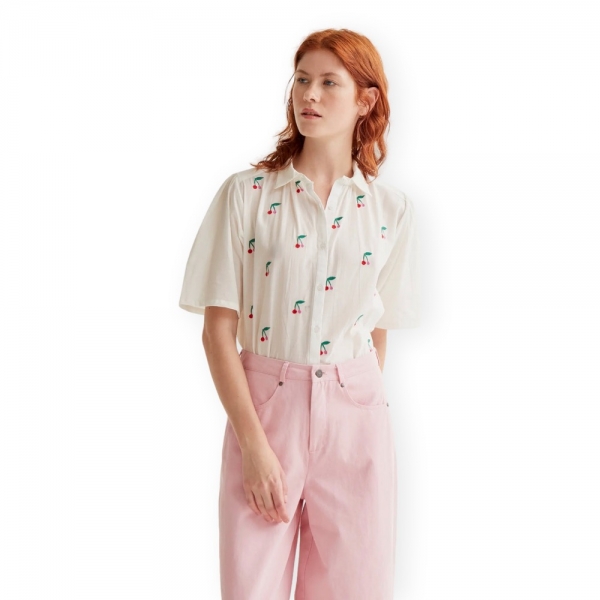 COMPAÑIA FANTÁSTICA Camisa 43037 - Ecru