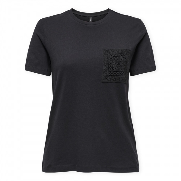 ONLY Top Enja Life Pocket - Black