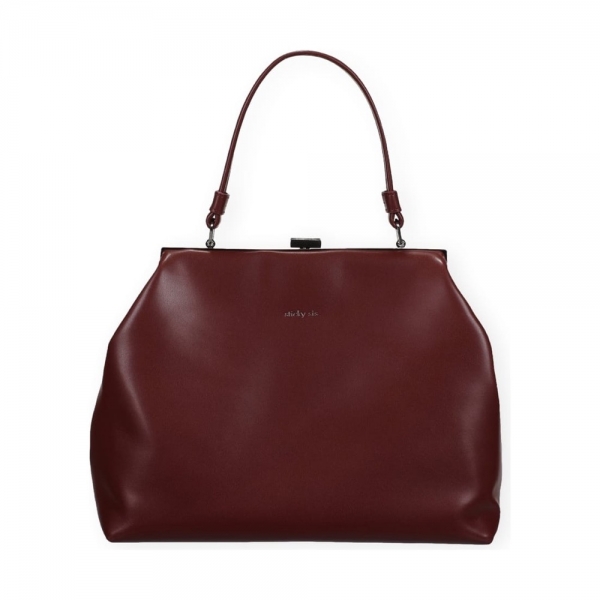 THE STICKY SIS CLUB Clasp Bag - Fig