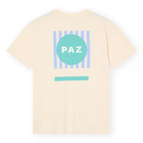 LA PAZ T-Shirt Botelho Paz - Ecru/Green