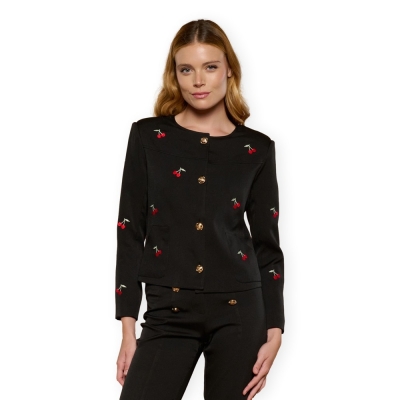 MINUETO Casaco Cherry - Black