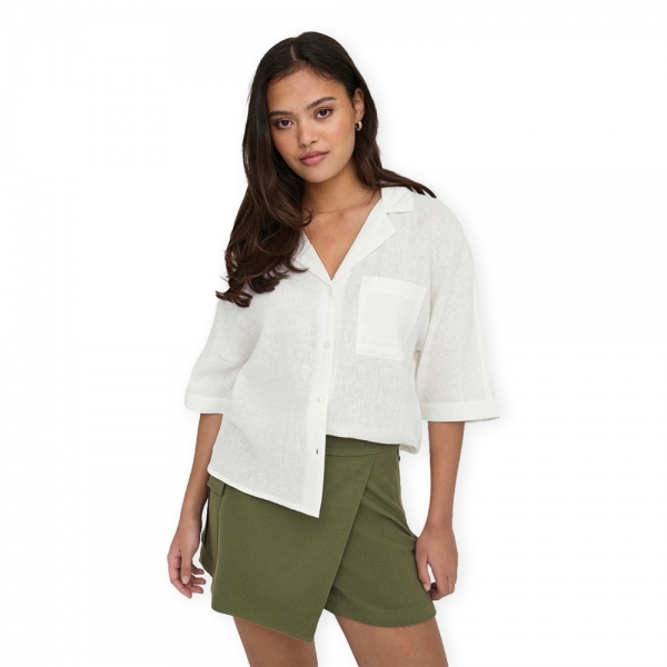 ONLY Noos Bruxelles Linen Shirt -...
