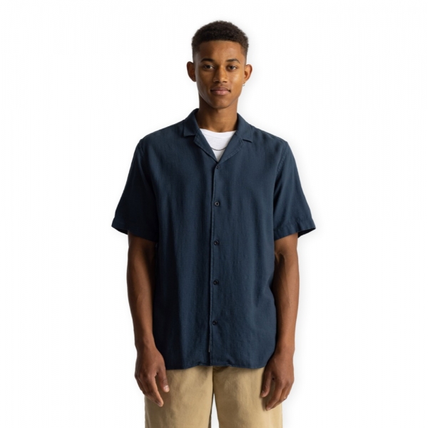 REVOLUTION Cuban Shirt 3927 - Navy