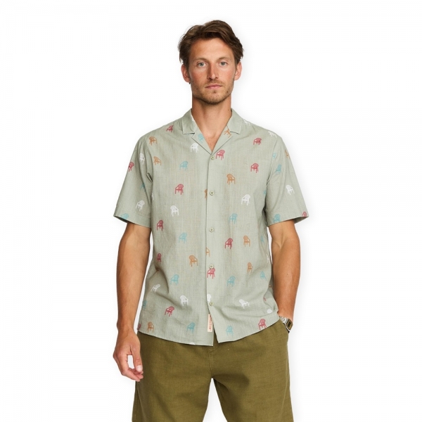 REVOLUTION Camisa Cuban 3251 - Light...