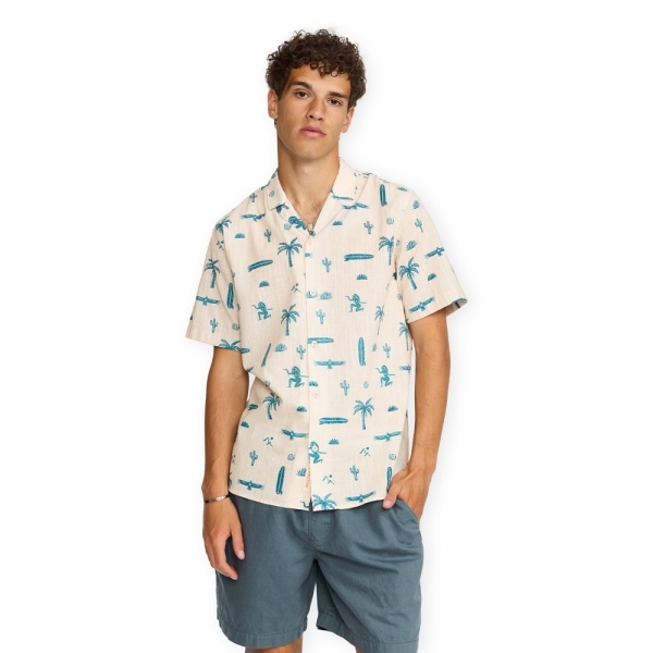 REVOLUTION Camisa Cuban 3250 - Off White