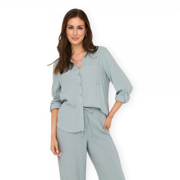 ONLY Noos Yasmin-Siesta Shirt - Abyss