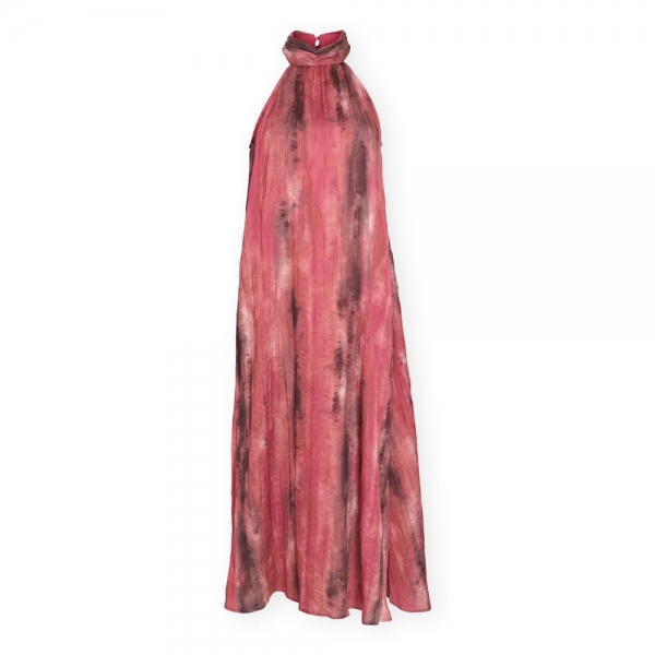 VILA Vaia Halterneck Dress - Holly Berry