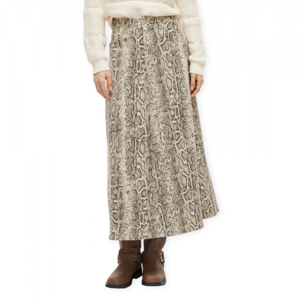 VILA Chia Skirt - Birch/Snake