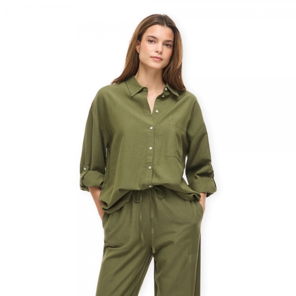 VILA Noos Camisa Prisilla Loose -...