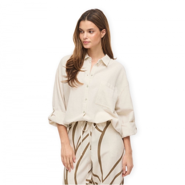 VILA Noos Prisilla Loose Shirt -...
