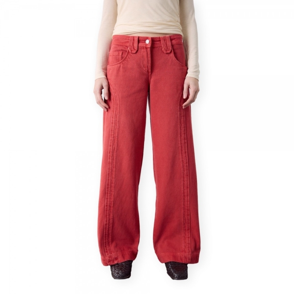 SEASONS BY MACABLA Recto Trousers - Red