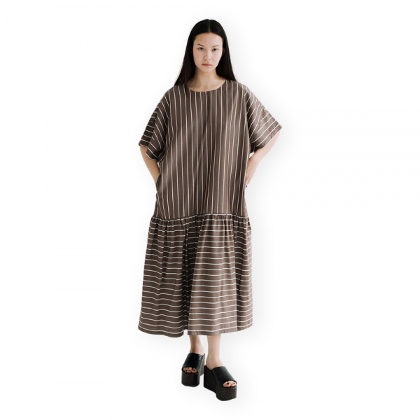 MIRAKAYA Vestido Maxi Dress - Stripes...