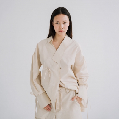 MIRAKAYA Raw Shirt - Bege