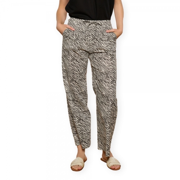 MINUETO Zebra Trousers - Black/White