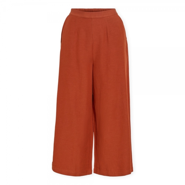 VILA Prisilla Trousers - Burnt Brick