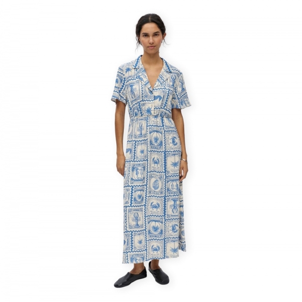 OBJECT Vestido Vima - Birch/Azure