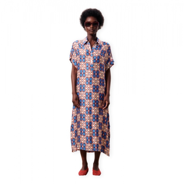 FRNCH Canopus Dress - Azulejos