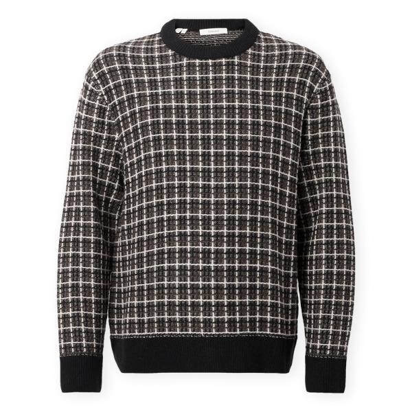 SELECTED Mikolas Knit - Black/Demitasse