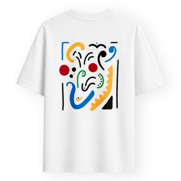 ORGANIC MONKEY T-Shirt The Art - White