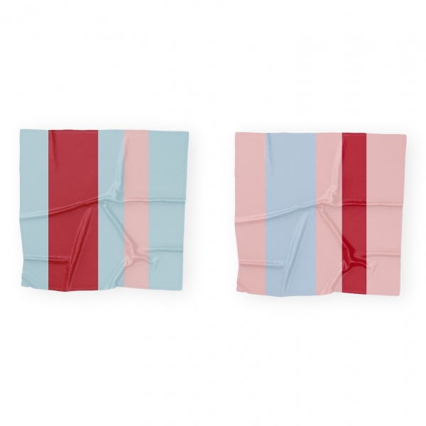 VERB TO DO Strata Scarf - Blue/Pink/Red