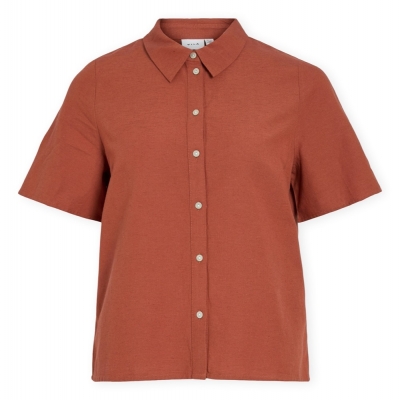 VILA Top Prisilla - Burnt...