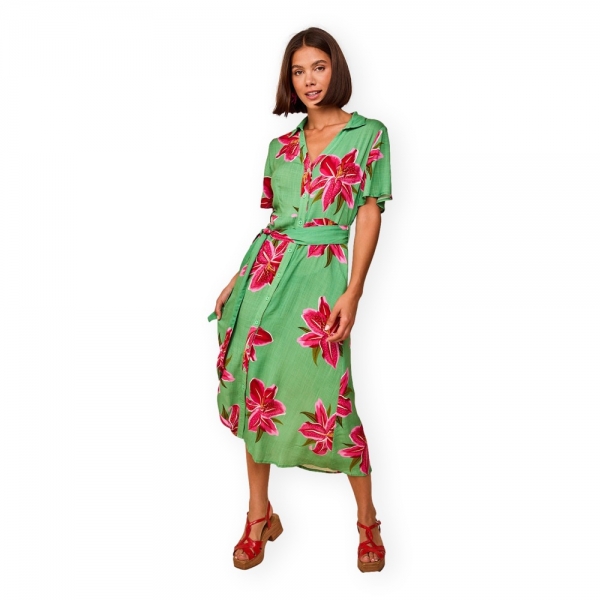 SMILE Vestido Hawai - Celeste