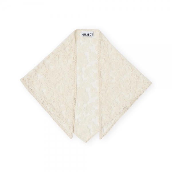 OBJECT Alice Lace Scarf - White