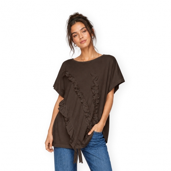 WENDY TRENDY Top 226039 - Brown