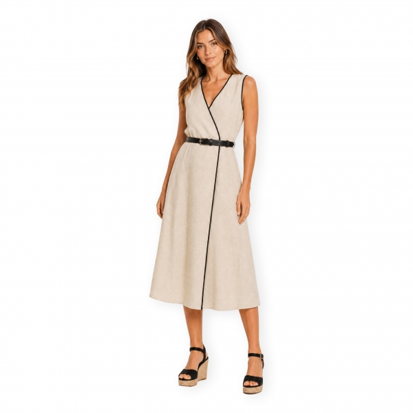 VILA Vestido Jasmine - Natural...