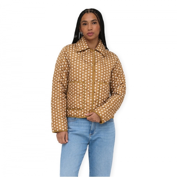 ONLY Dottie Quilt Jacket - Rubber/Dot