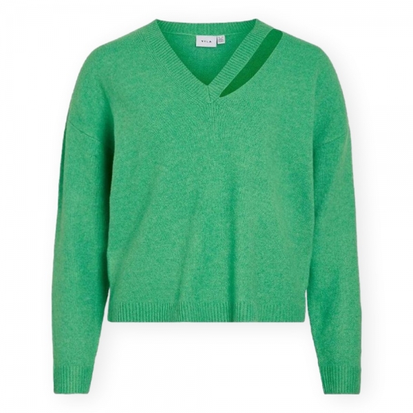 VILA Lovira Knit - Kelly Green