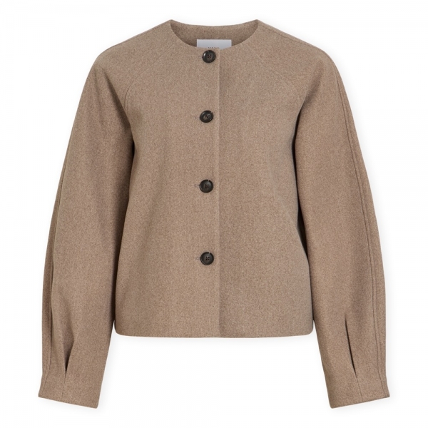 VILA Lally Jacket - Dark Natural Melange