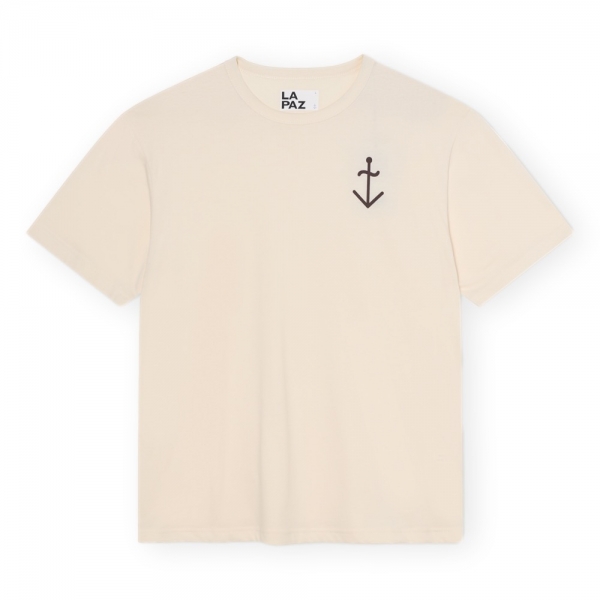 LA PAZ Dantas T-Shirt - Off White/Brown