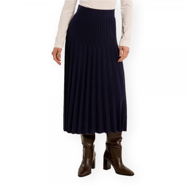 MOLLY BRACKEN Skirt LA1647 - Navy Blue