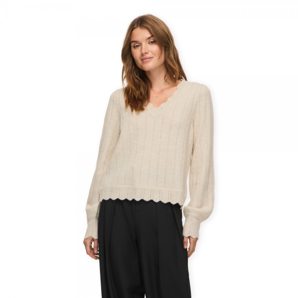 VILA Zira V-Neck Knit - Super Light...