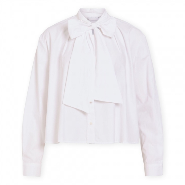 VILA Camisa Bowa - Snow White