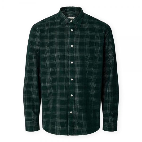 SELECTED RegClaus Cord Shirt - Pine...