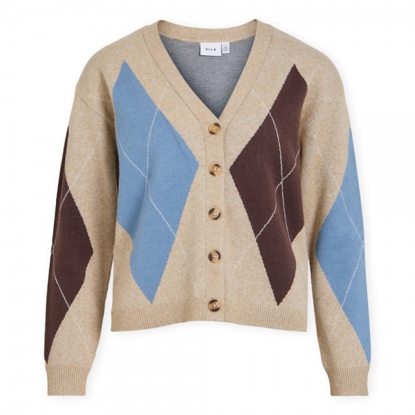 VILA Ril V-Neck Cardigan - Natural...
