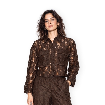 VILA Tonato Shirt - Coffee...