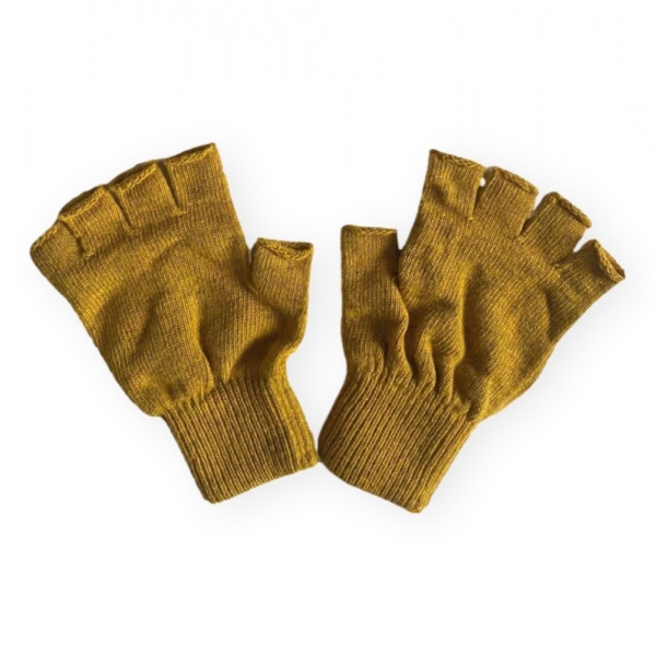 KLUE Wool Fingerless Gloves - Mustard